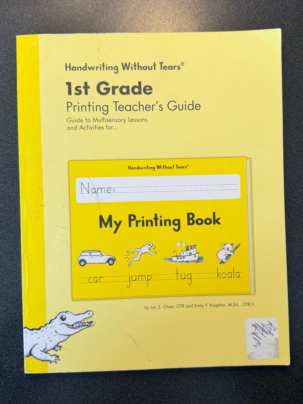 Handwriting Without Tears 1st Grade Printing Teacher's Guide - Yellow